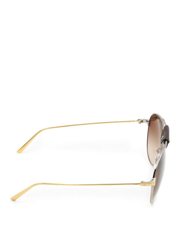 cartier gold aviators