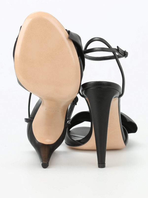 Sandals Casadei - Nappa bow heeled sandals - 1L579G100NE | iKRIX.com