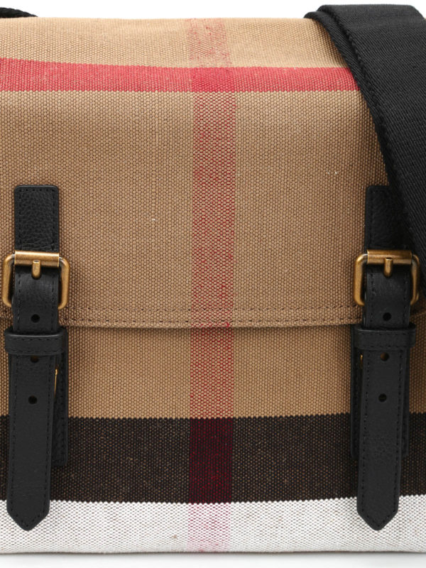 Shoulder bags Burberry Check canvas messenger 4020246