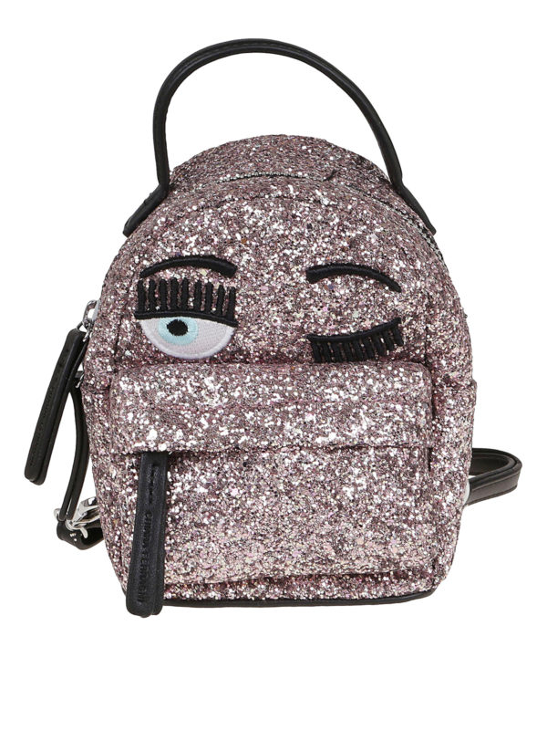 Backpacks Chiara Ferragni - Flirting mini glitter backpack - CFZ077PINK