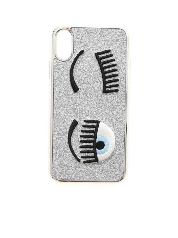 CHIARA FERRAGNI: Cases & Covers - Flirting I-Phone X / XS cover in silver color