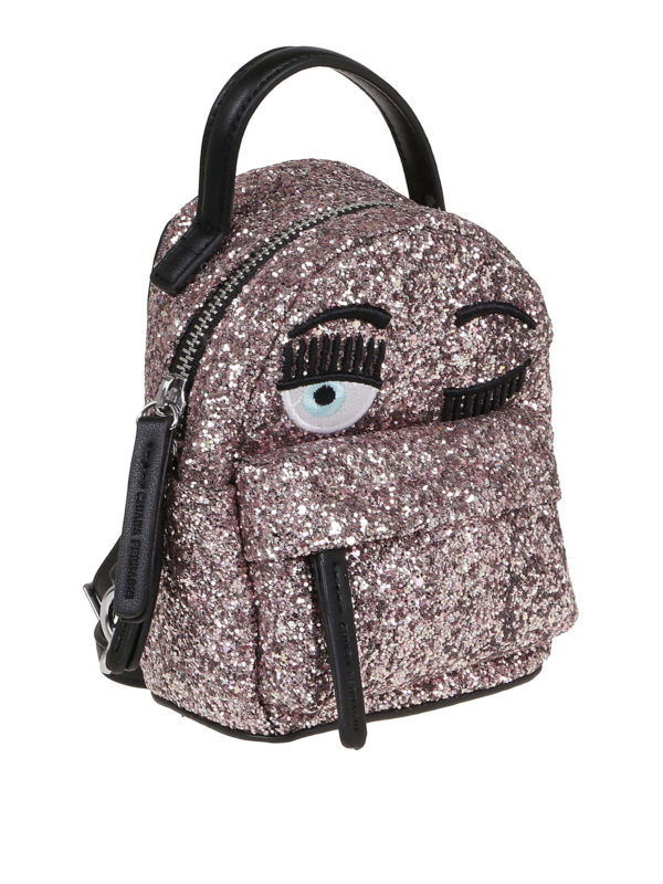 mini glitter backpack