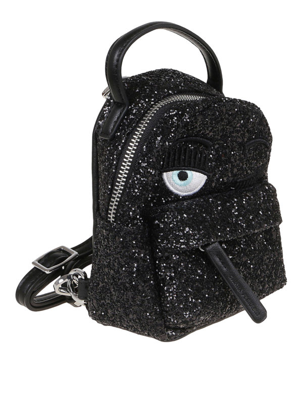 mini glitter backpack