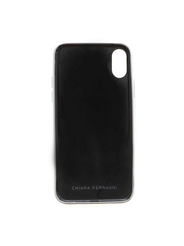CHIARA FERRAGNI: Cases & Covers online - Flirting I-Phone X / XS cover in silver color