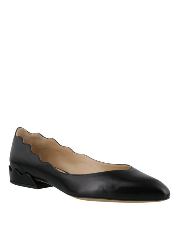 chloe patent leather flats