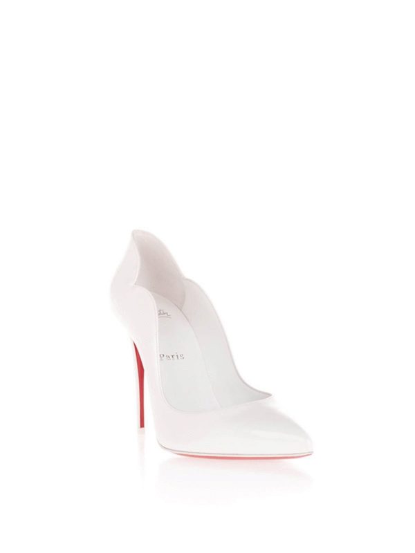 escarpin blanc louboutin