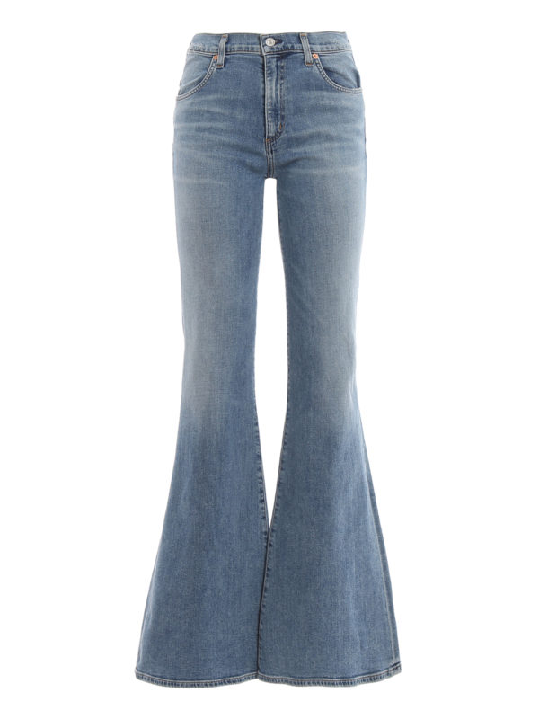 citizens of humanity chloe mid rise super flare jeans