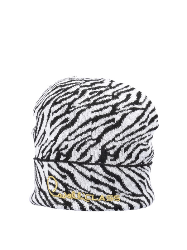 Class Roberto Cavalli: beanies online - Zebra motif beanie