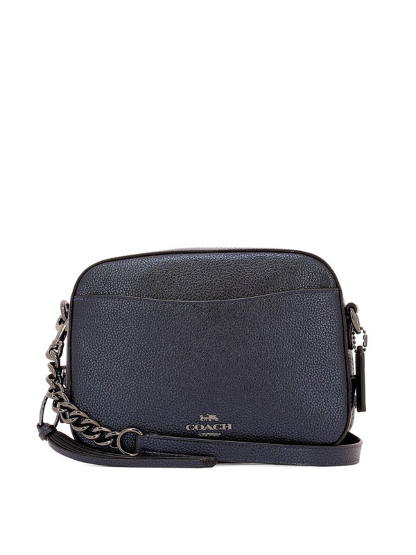 Cross body bags Coach Metallic leather camera bag 31038GM