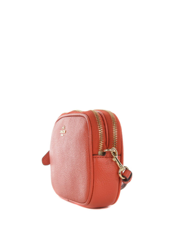 coach crossbody clutch in pebble leather