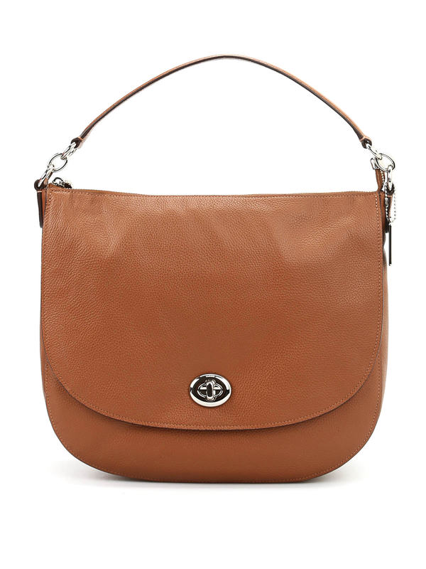 coach turn lock hobo