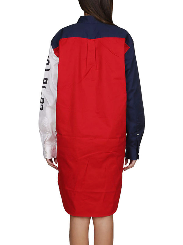 polo ralph lauren colour block shirt dress
