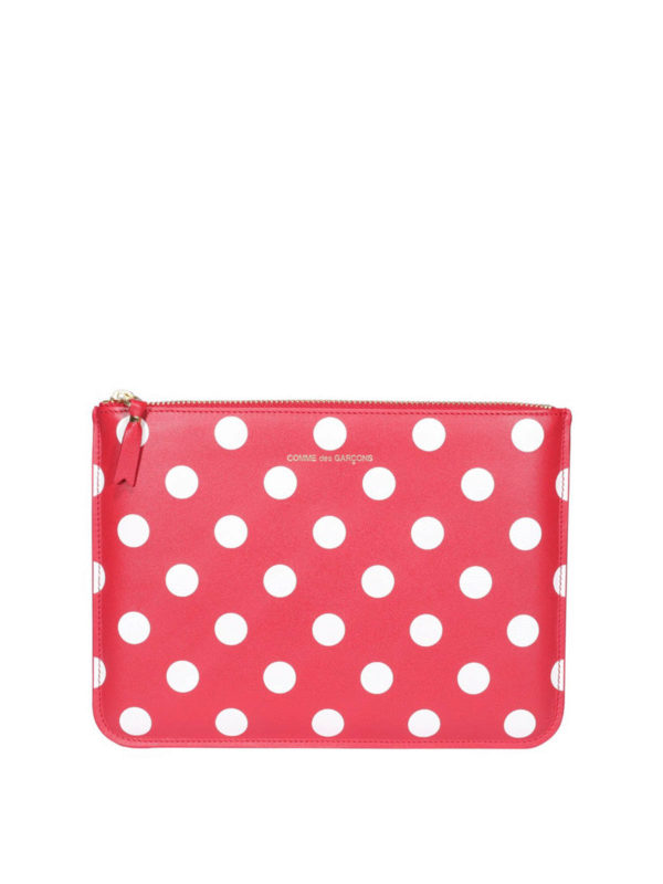 comme des garcons red polka dot