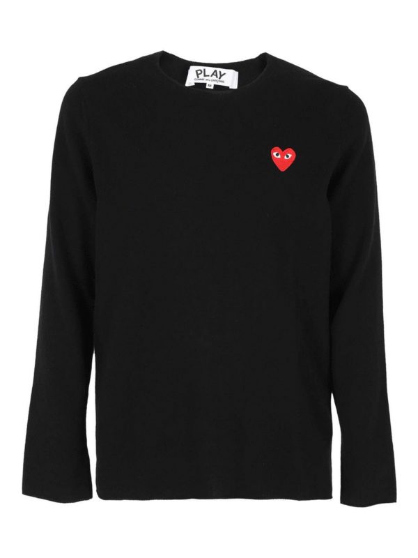 cdg sweater black
