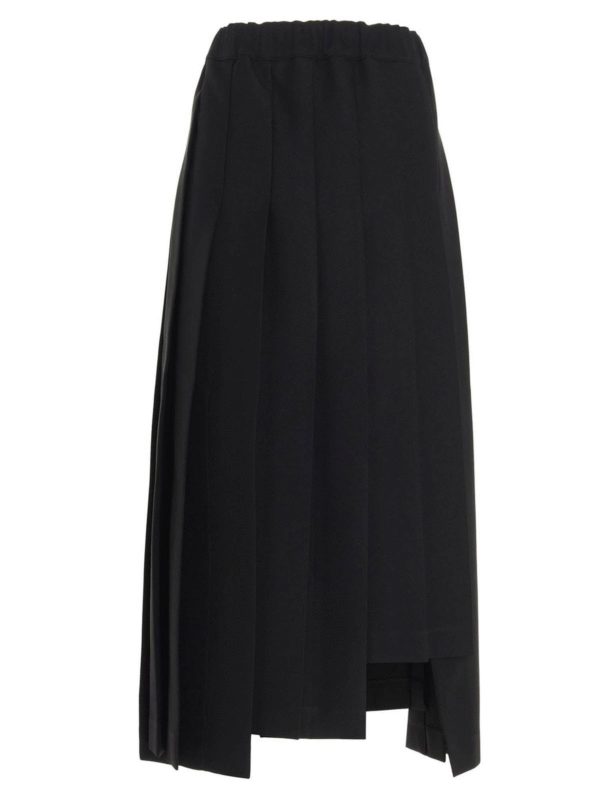 Skirts Comme Des Garcons - Asymetric pleated skirt in black - GFS0180511