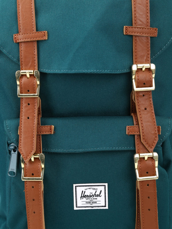 dark green herschel backpack