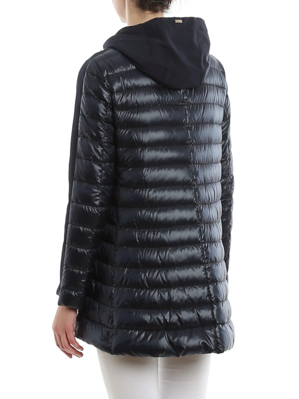 Detachable hood light padded coat shop online: HERNO