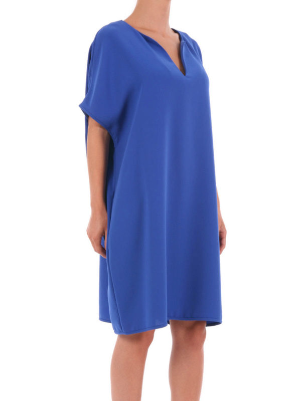 Kora short sleeve tunic crepe dress 
