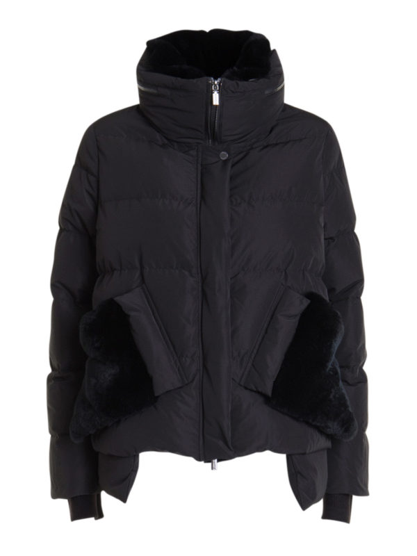 Padded jackets Diego M - Fur detailed puffer jacket - 8650TC999