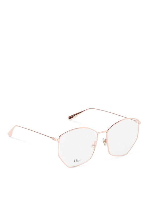 dior glasses rose gold