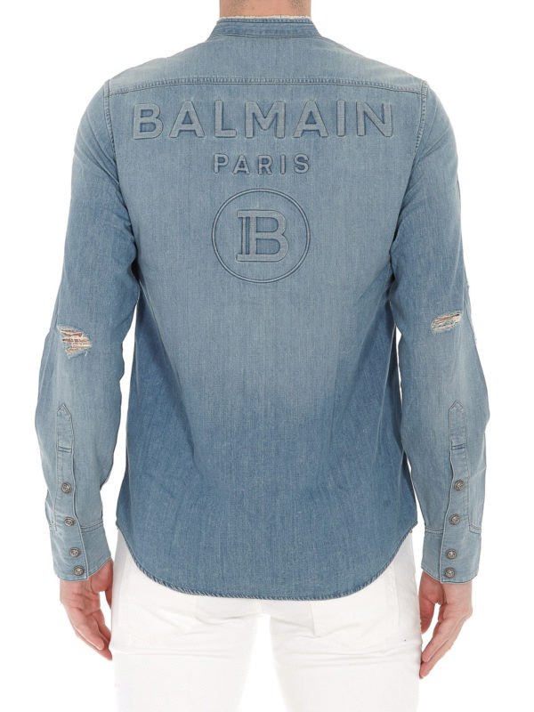 balmain jean shirt