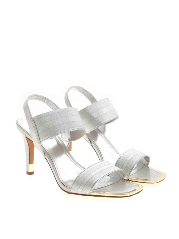 dkny silver sandals