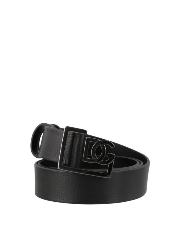 Belts Dolce & Gabbana - Boarded leather belt - BC4476AV4808B577