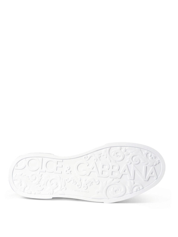dolce and gabbana silver sneakers