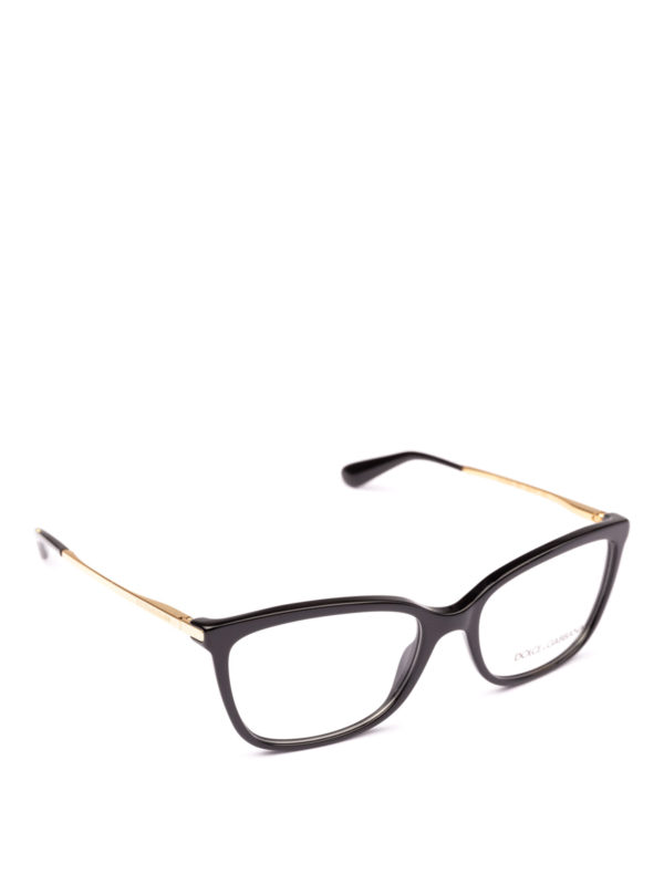 dolce and gabbana glasses black and gold