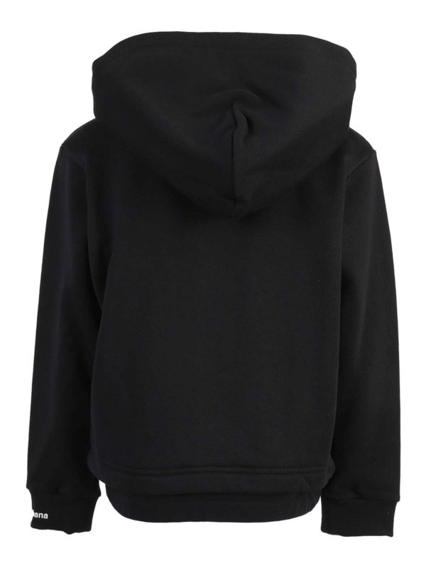 Sweatshirts & Sweaters Dolce & Gabbana Jr - Total black hoodie ...