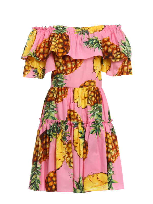 dolce and gabbana pineapple dress