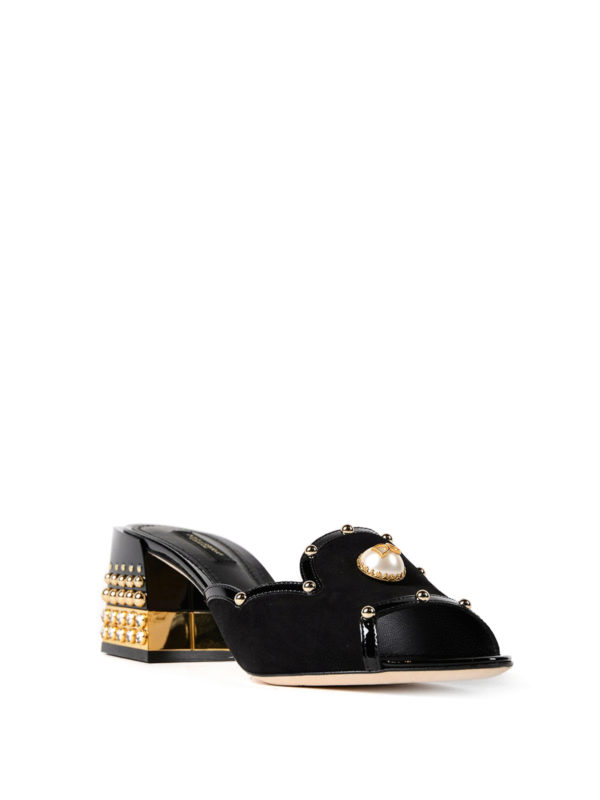 dolce and gabbana pearl sandals