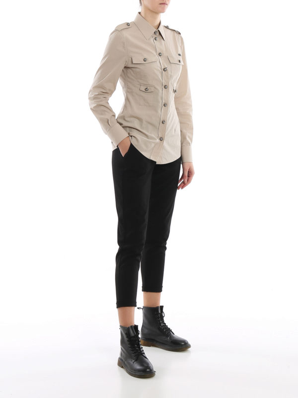 poplin safari shirt