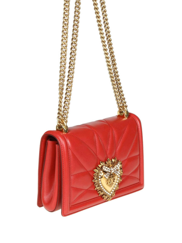 dolce gabbana devotion bag red