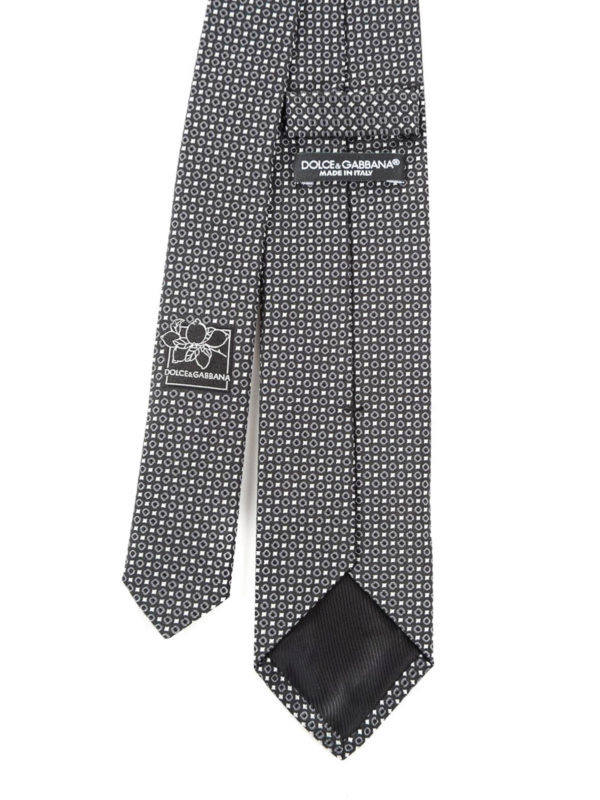 Ties & bow ties Dolce & Gabbana - Patterned silk tie - GT149EG0JEEN0004