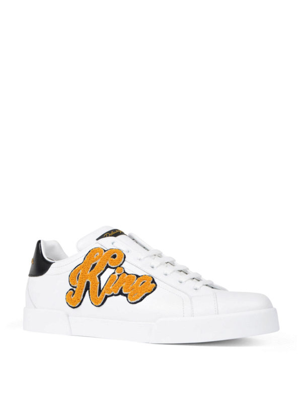 Trainers Dolce & Gabbana - King patch leather sneakers - CS1538AH12189697