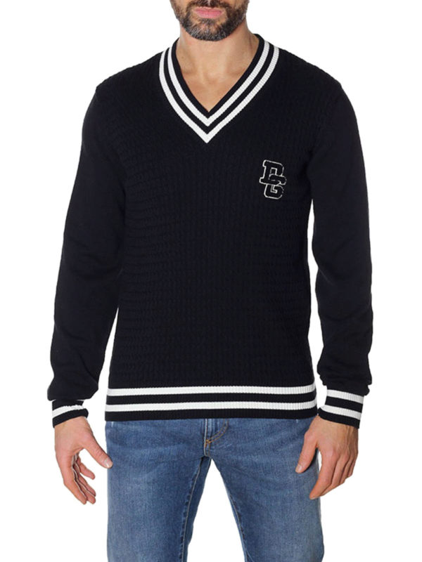 dolce and gabbana v neck sweater