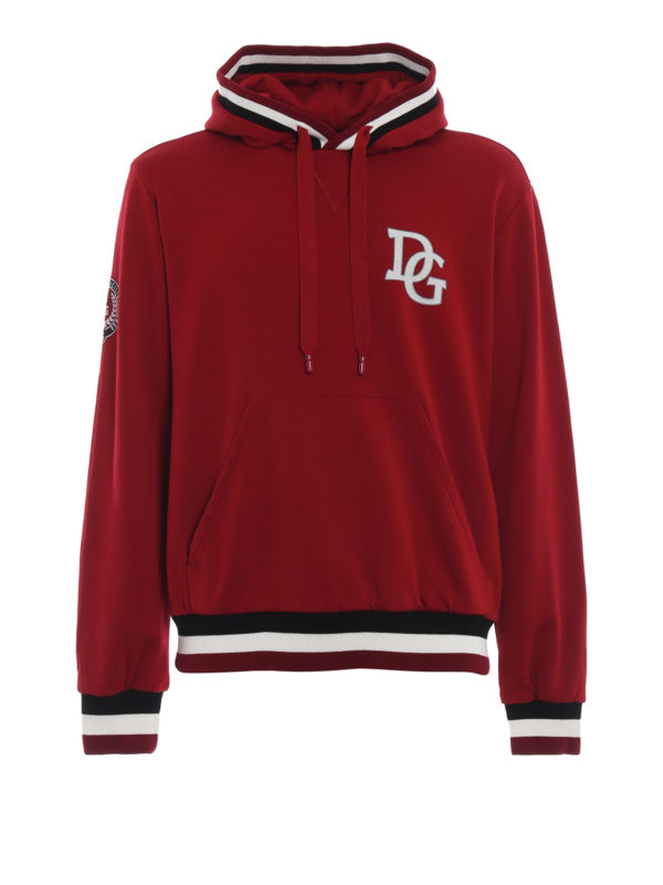 dolce and gabbana red hoodie