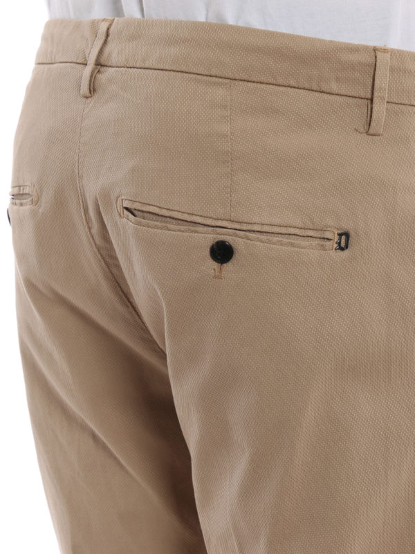 beige cotton blend chino pants 