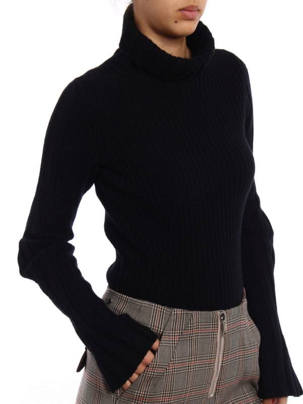 یقه اسکی Dondup - Wool cashmere ribbed 
