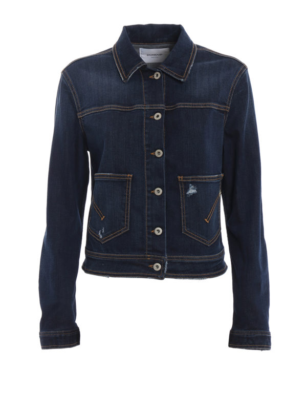 denim jacket dark wash