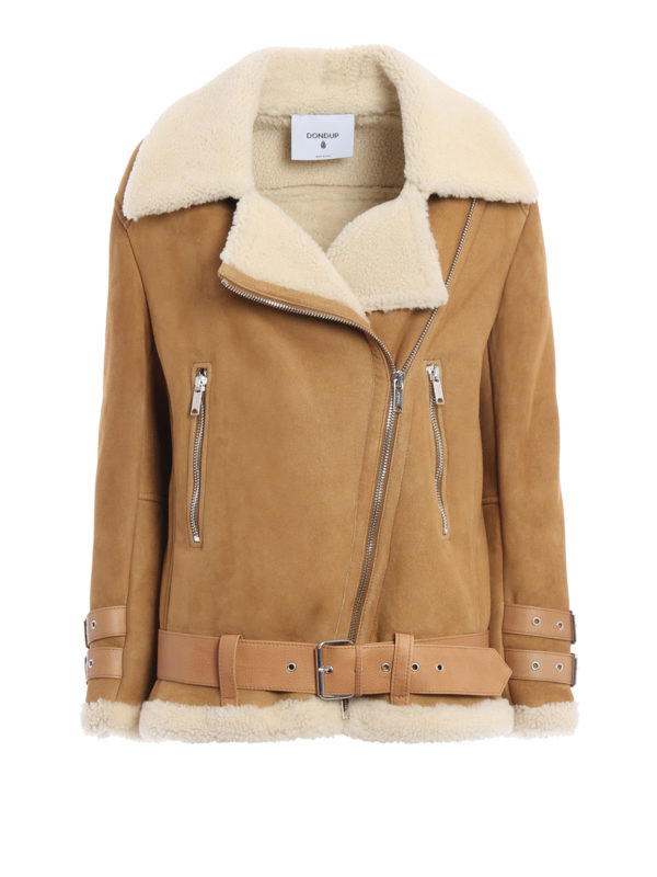 خز Dondup - Biker shearling coat 