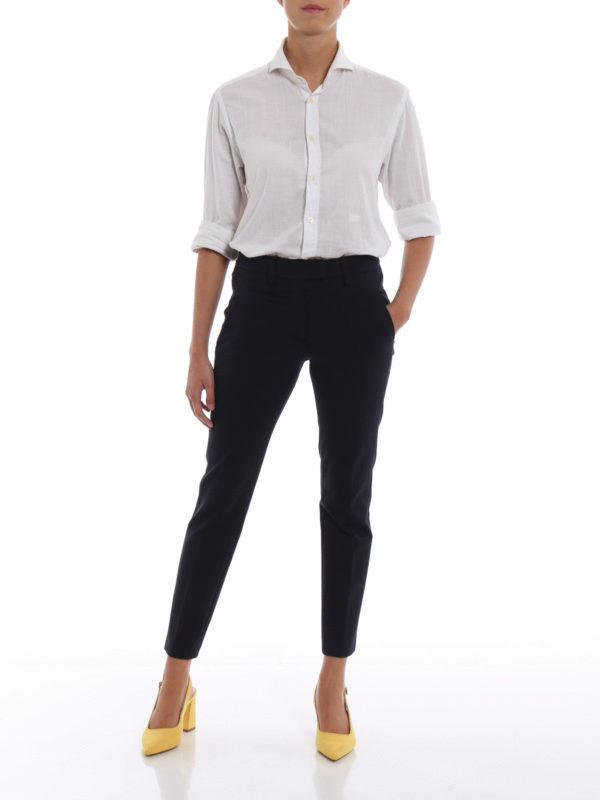Perfect blue jersey trousers 