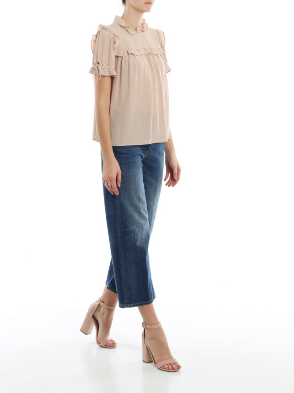 DONDUP: flared jeans online - Avenue denim flared jeans