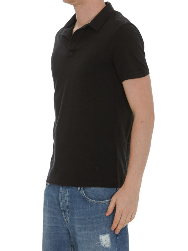DONDUP: polo shirts online - Linen cotton blend polo