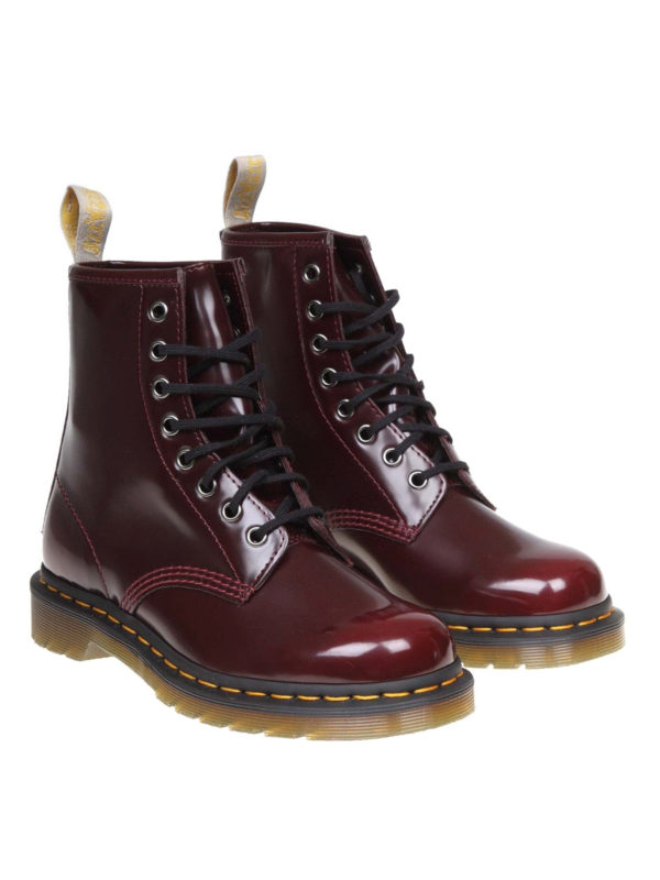 vegan 1460 patent ankle boots