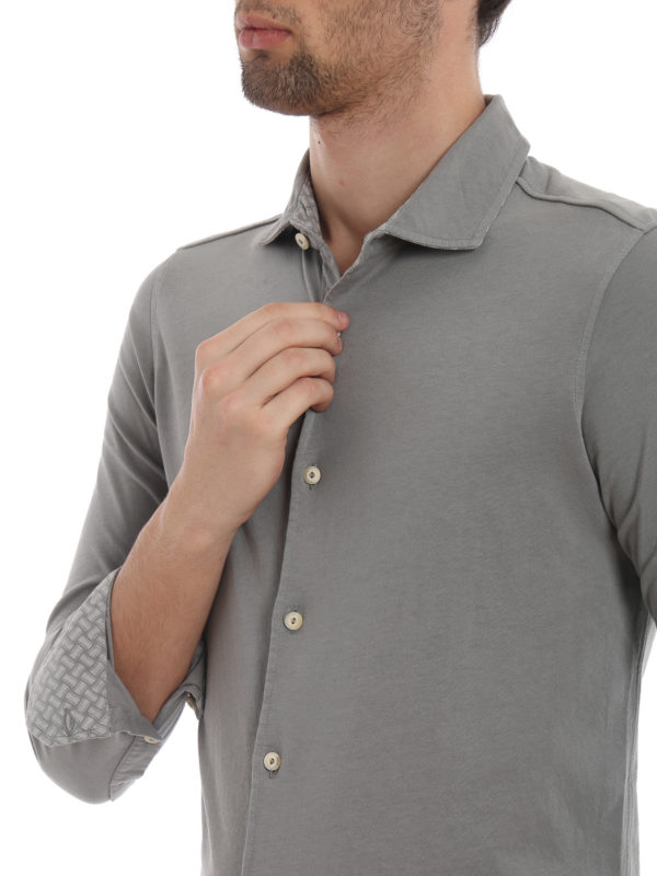 grey polo shirt mens