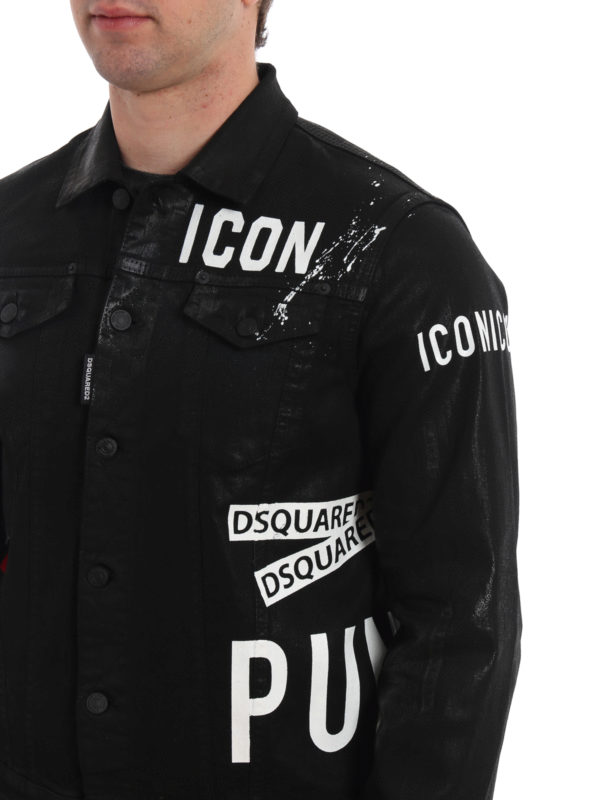 Dan Icon New Punk black denim jacket 