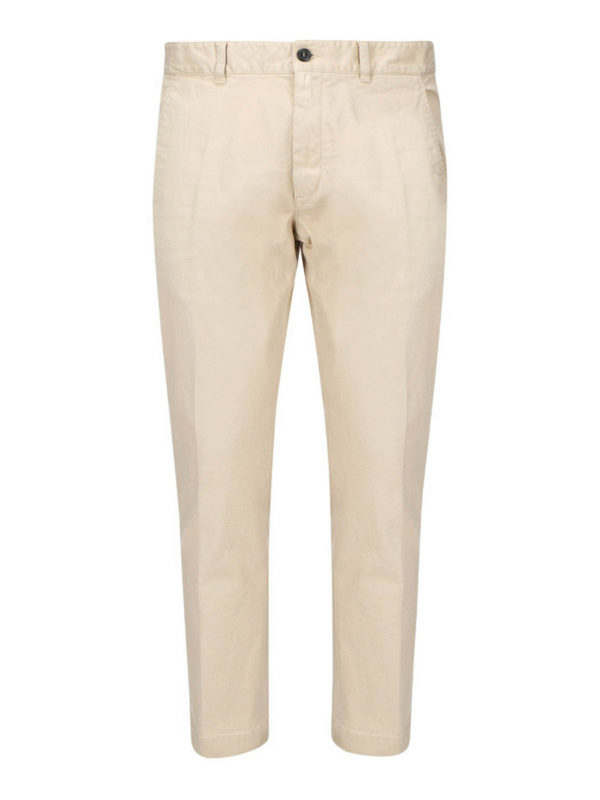 Stretch cotton twill trousers 