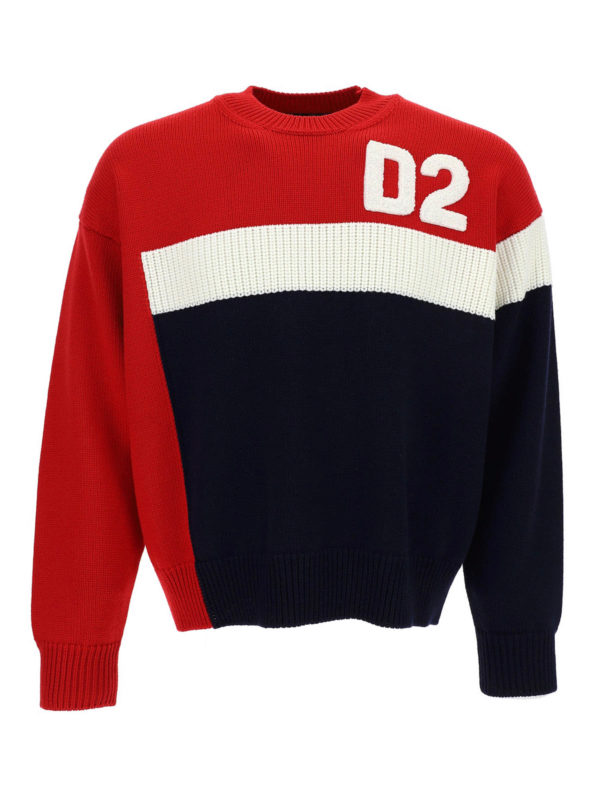 Dsquared2 - Colorblock wool sweater - crew necks - S74HA1098S17390962